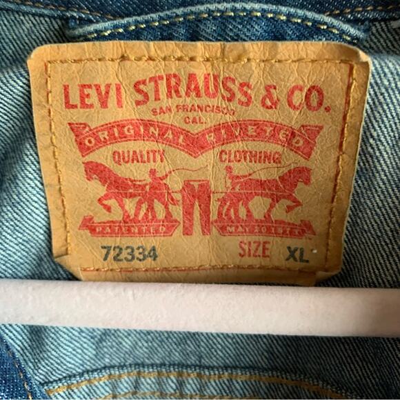Levi Strauss 72334 Men’s  Blue Denim Trucker Jacket Size XL - Picture 10 of 11